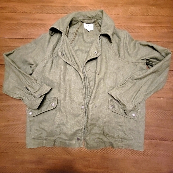 American Eagle Boho Linen-look Jacket - Picture 1 of 5